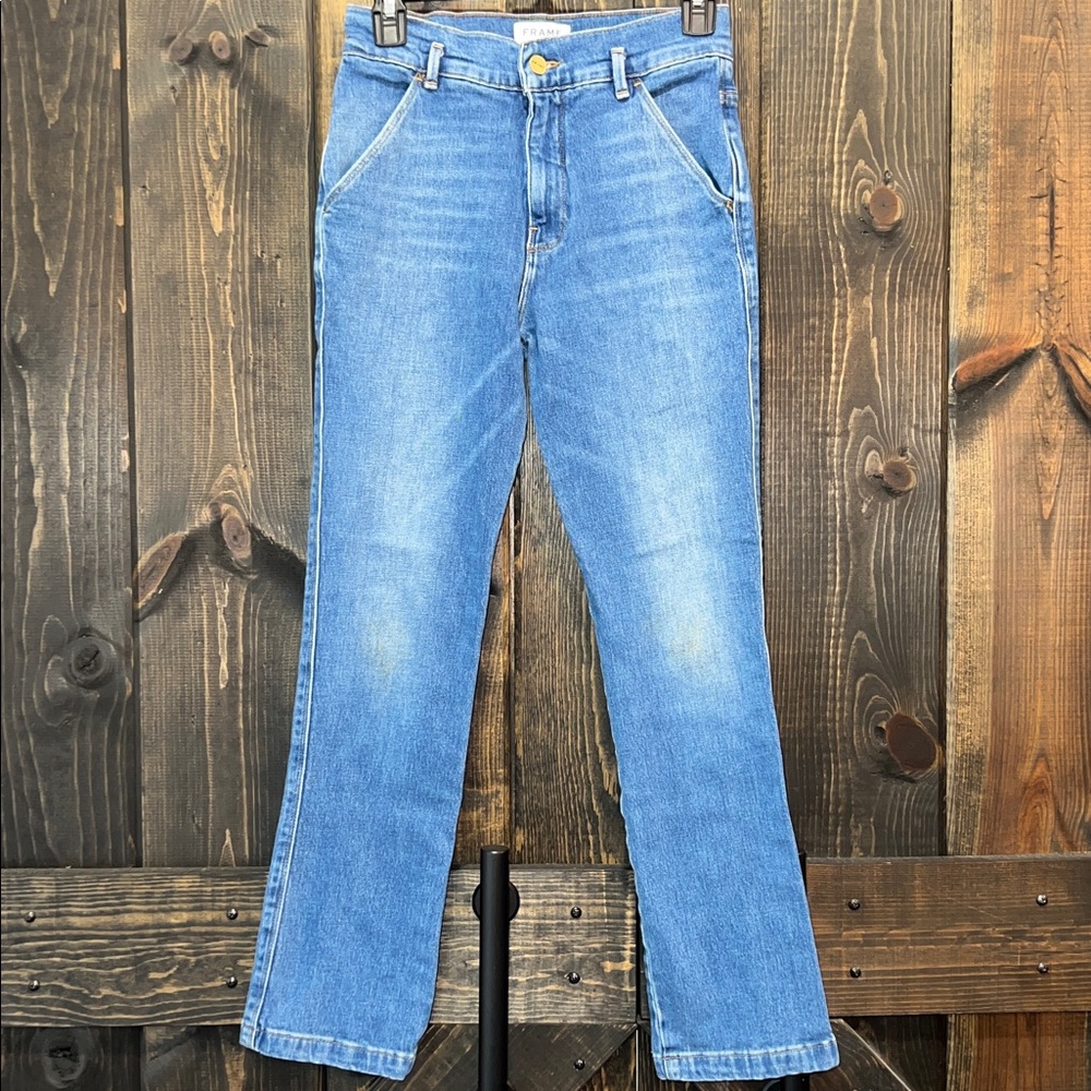 Frame Denim Le Slender Jeans‎ 26 Thistle Straight Leg Ankle High Waist Casual